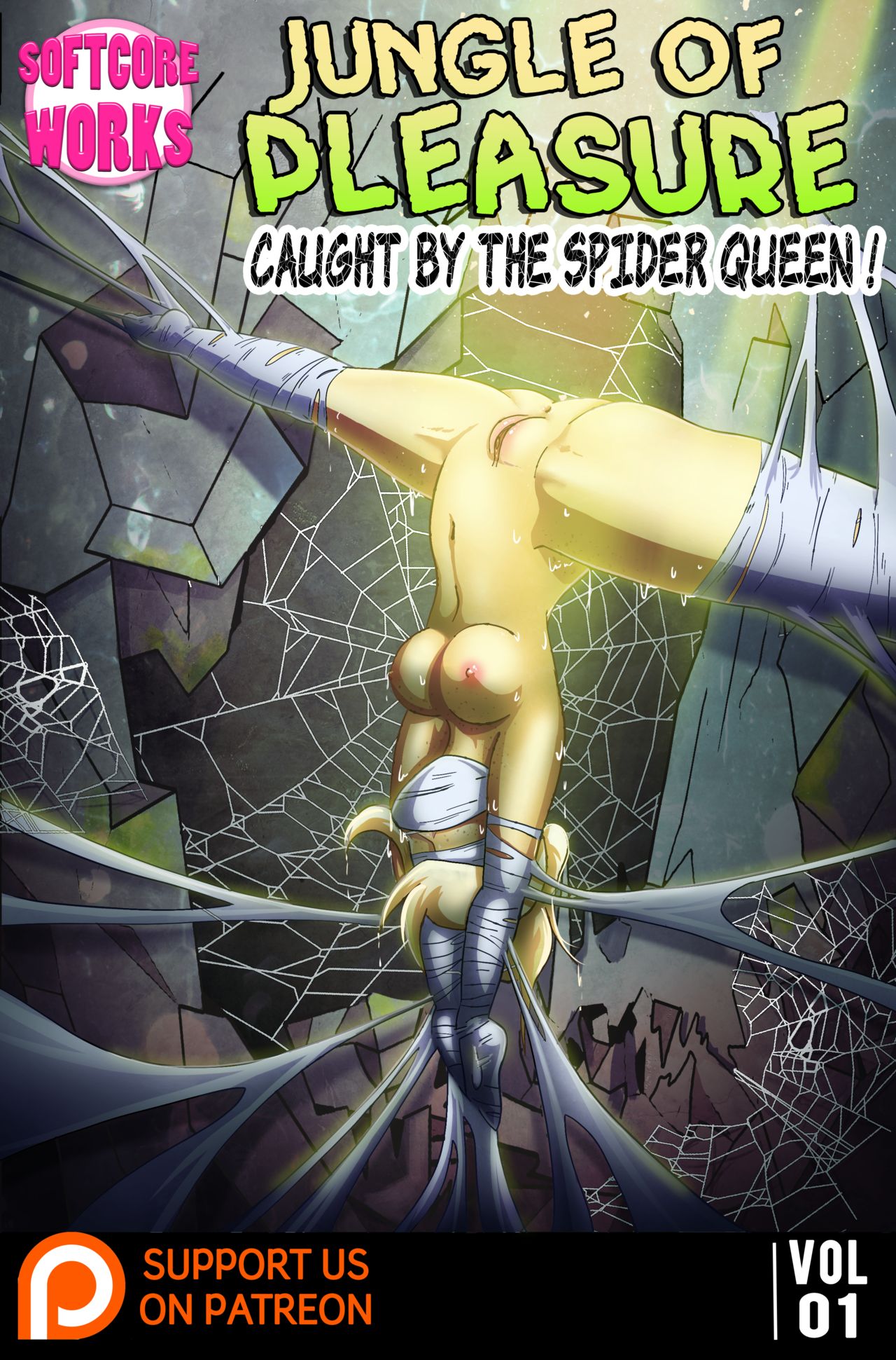 Softcore Works Jungle of Pleasure Volume 1 Caught by the Spider Queen Porn Comic