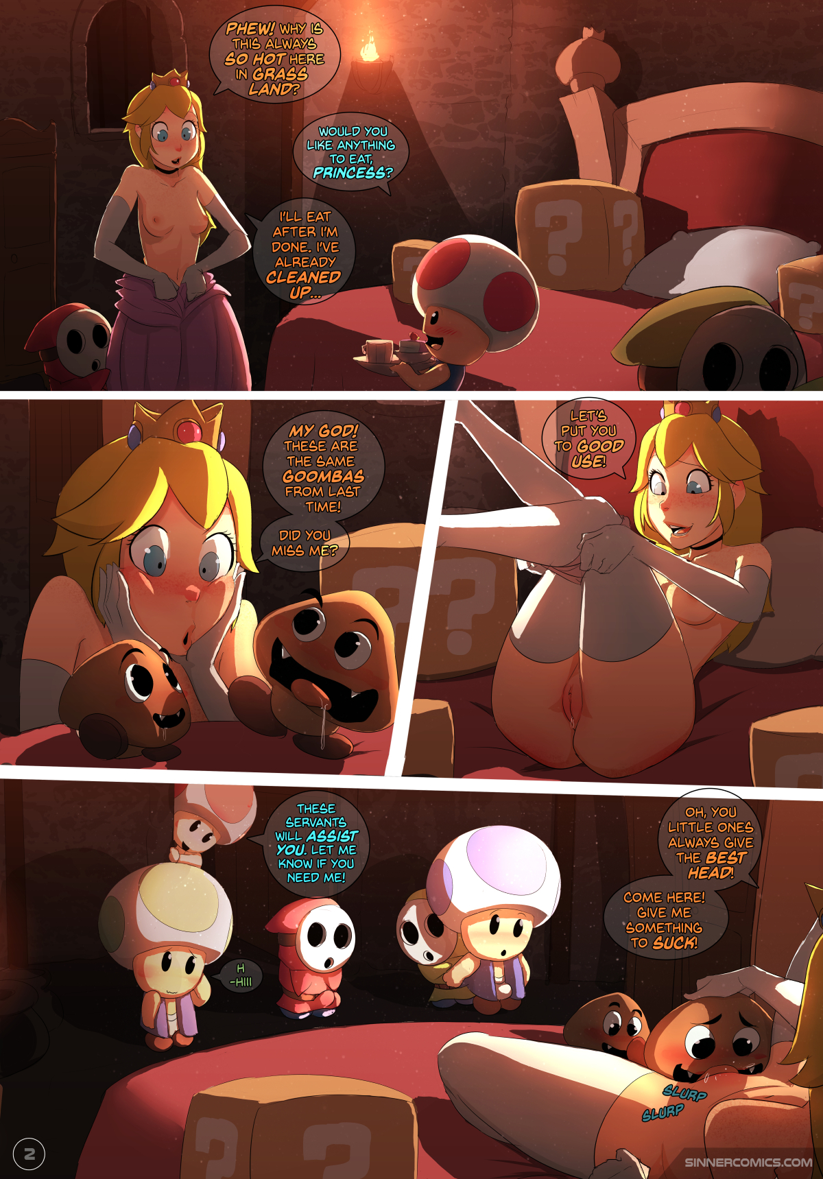 Updated comic by Sillygirl Peach Princess Complete Porn Comic