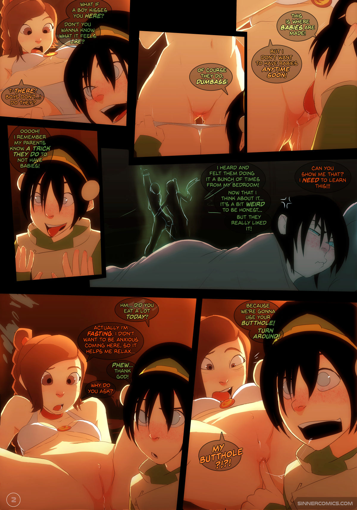 Sillygirl - Toph vs Ty Lee from Avatar The Last Airbender Porn Comic