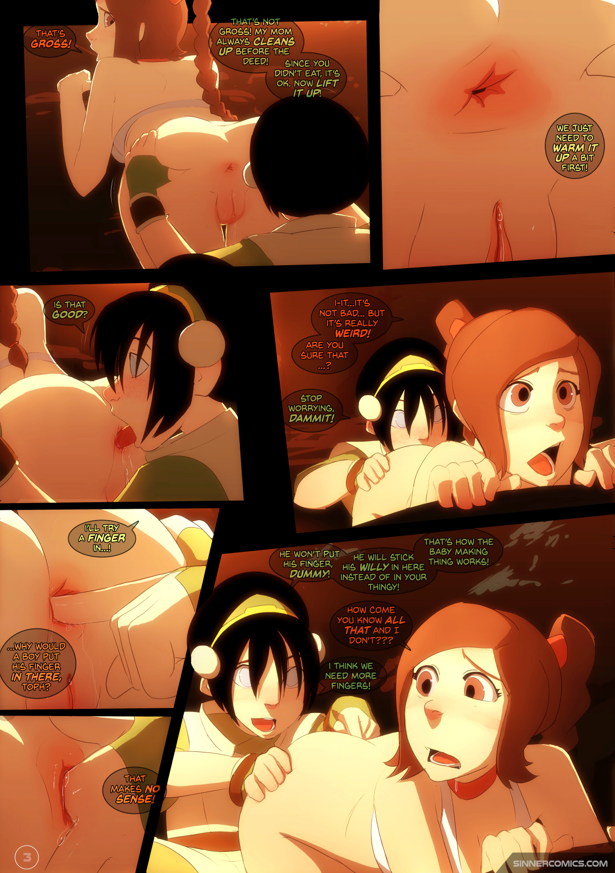 Updated new Sillygirl Toph vs Ty Lee Avatar The Last Airbender parody Porn Comics