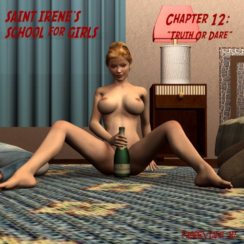 Drunk college babes have epic lesbian orgy in Fasdeviant StIrene School for girls chapter 12 Truth of dare 3D Porn Comic