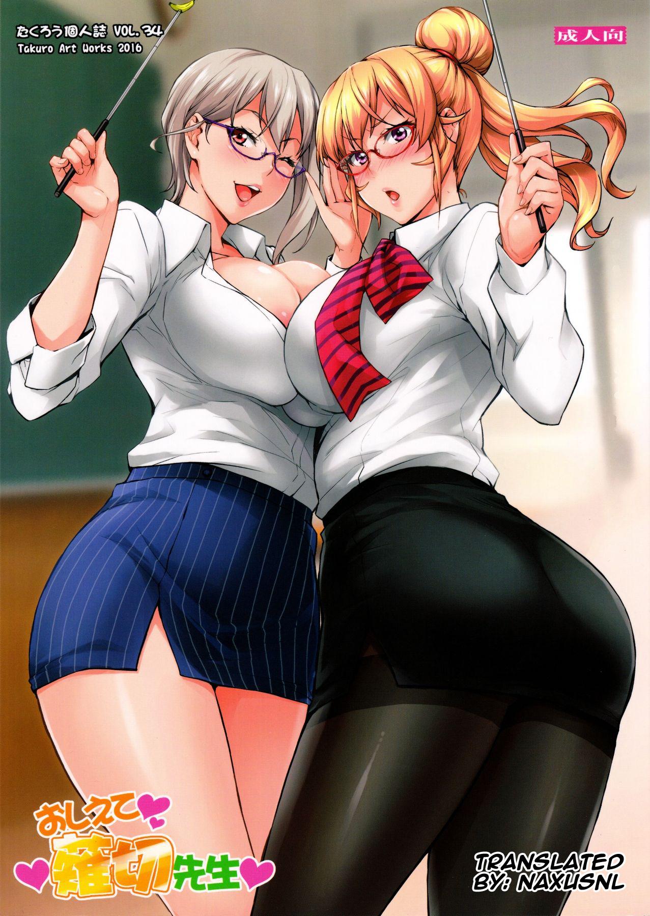 Two female teachers have an orgy with their students in Takurou Oshiete Nakiri Sensei Hentai Comic