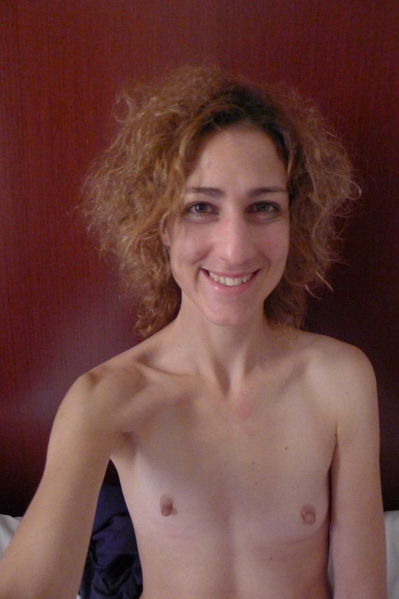 Skinny Wife’s Lil Tits And Hairy Cunt Exposed