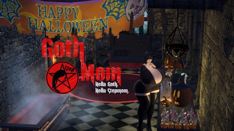 SuperT - Goth Step Mom - Constantine's Halloween 3D Porn Comic